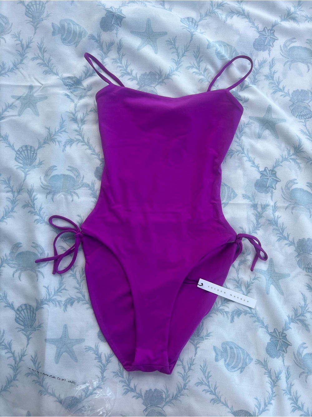 Susana Monaco Tie Back One Piece Monokini Swimsuit in Supernova Medium $178
